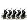 DELTACO GAMING Rainbow Rubber Casters for Gaming Chair GAM-141