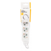 DELTACO outlet 4xCEE 7/3 1xCEE 7/7 1,5m white GT-0400
