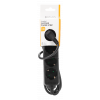 DELTACO outlet 4xCEE 7/3 1xCEE 7/7 1,5m black GT-0420