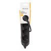 DELTACO outlet 4xCEE 7/3 1xCEE 7/7 3m black GT-0421