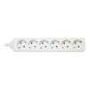 DELTACO outlet 6xCEE 7/3 1xCEE 7/7 1,5m white GT-0600