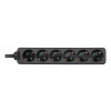 DELTACO outlet 6xCEE 7/3 1xCEE 7/7 10m black GT-0623