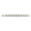 DELTACO grenuttag, 9xCEE 7/4, 1xCEE 7/7, petskyddad, 3m kabel, vit GT-8634W