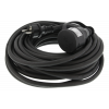DELTACO Extension cord IP44 H07RN-F 3G1.5 20M, black color GT-981