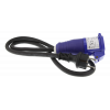 DELTACO Adapter cable CEE 16A socket IP44 HO7RN-F 3G2.5 1M, black GT-984