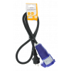 DELTACO Adapter cable CEE 16A socket IP44 HO7RN-F 3G2.5 1M, black GT-984