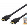 DELTACO Premium High Speed HDMI kabel, 4K i 60Hz, HDR, 0,5m, svart HDMI-1005D