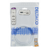DELTACO High-Speed Premium HDMI-kabel, 2m, Ethernet, 4K UHD, vit HDMI-1020AD