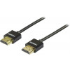 DELTACO tunn HDMI-kabel, 0,5m, svart