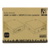 DELTACO HDMI - HDMI +SPDIF/3,5mm omvandlare, Ultra HD 30Hz, svart HDMI-7038