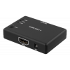 DELTACO HDMI-Switch, 3 ingångar till 1 utgång, 4K i 60Hz, 7.1 , svart HDMI-7042