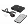 DELTACO HDMI-Switch, 3 ingångar till 1 utgång, 4K i 60Hz, 7.1 , svart HDMI-7042