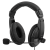DELTACO USB stereo headset, 40 mm element, 32 ohm, 20Hz-20kHz, svart HL-57