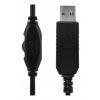 DELTACO USB stereo headset, 40 mm element, 32 ohm, 20Hz-20kHz, svart HL-57