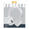 STREETZ Vikbart on-ear BT headset, 3.5 mm, vit HL-BT403