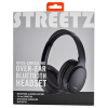 STREETZ Bluetooth noise cancelling headphones, microphone, buttons HL-BT404