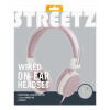 STREETZ hörlurar med mikrofon, hopfällbar, 3,5 mm anslutning, 1 knapps HL-W202