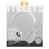 STREETZ headset for smartphone, microphone, 1-button, 1,5m, white HL-W203