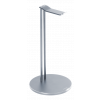 DELTACO Universell Hörlursstativ, aluminium, glidskydd, silver HLS-101