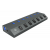 ICY BOX 7 Port USB 3.0 hub and charger IB-HUB1701-C3