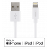 DELTACO USB-A - Lightningkabel, MFi C89, 1 m, vit, 10-pack IPLH-101B