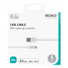 DELTACO USB-A to Lightning, MFi C189, 2m, white IPLH-402