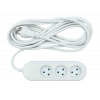Nordic Quality Power 3-way socket grounded (D), 5m KF-DB-03(grounded) 5M