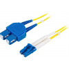 DELTACO Fiberkablage LC - SC, duplex, singlemode OS2, 20m