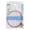 DELTACO OM4 fiberkabel LC – SC, duplex, multimode, 50/125, 1,5m LCSC-711