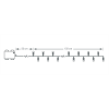 NORDIC HOME Flerfärgad LED ljusslinga med timerfunktion, inomhus/utomhusbruk, 1.5 m