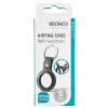 DELTACO Apple AirTag case, keychain, vegan leather, black MCASE-TAG10