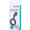 DELTACO Apple AirTag case, silicone, hanger, black MCASE-TAG13
