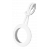 DELTACO Apple AirTag case, silicone, hanger, white MCASE-TAG14