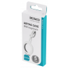 DELTACO Apple AirTag case, silicone, hanger, white MCASE-TAG14
