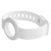 DELTACO Apple AirTag silicone wristband, white MCASE-TAG17
