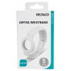 DELTACO Apple AirTag silicone wristband, white MCASE-TAG17