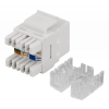 DELTACO UTP Cat6 Keystone kontaktdon, 180 grader, "Tool-free"