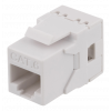 DELTACO Cat6 Keystone-uttag, LSA/110-terminering, plast, 180, vit MD-118