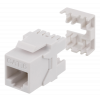 DELTACO Cat6 Keystone-uttag, LSA/110-terminering, plast, 180, vit MD-118