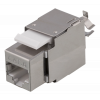 DELTACO Cat6 skärmat Keystone-uttag, LSA/110-terminering, plast, 180, MD-119