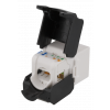 DELTACO Cat6A Keystone-uttag, verktygsfri klämterminering, plast, vit MD-120