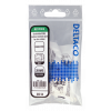 DELTACO Cat6A Keystone-uttag, 28AWG slim, verktygsfri, plast, vit MD-131