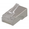 DELTACO RJ45 kontaktdon för patchkabel, Cat5e, skärmad, 20-pack