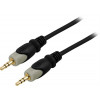 Ljudkabel Aux 3.5mm hane - 3.5mm hane (3m) GOLD
