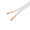 DELTACO 2x15mm Högtalarkabel, 50m, OFC ren koppar, vit MM-290