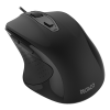 DELTACO Wired office silent mouse, ergonomic shape, black MS-801
