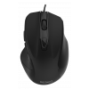 DELTACO Wired office silent mouse, ergonomic shape, black MS-801