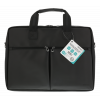 DELTACO notebookväska upp till 15,6", frontfickor, PU-läder, svart NV-794