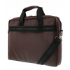 DELTACO notebookväska upp till 15,6", frontfickor, PU-läder, brun NV-795