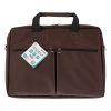 DELTACO notebookväska upp till 15,6", frontfickor, PU-läder, brun NV-795